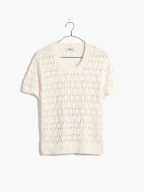 NWT! 🤍 Madewell Carrington Sweater Tee, Lighthouse, Size L